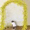 4Pcs Artificial Flowers Vine Silk Flower Garland Spring Yellow Flowers Artificial Jasmine Vines for Decoration Fake Flower Vine Hanging Ivy for Wall Party Wedding Arch Home Indoor Outdoor